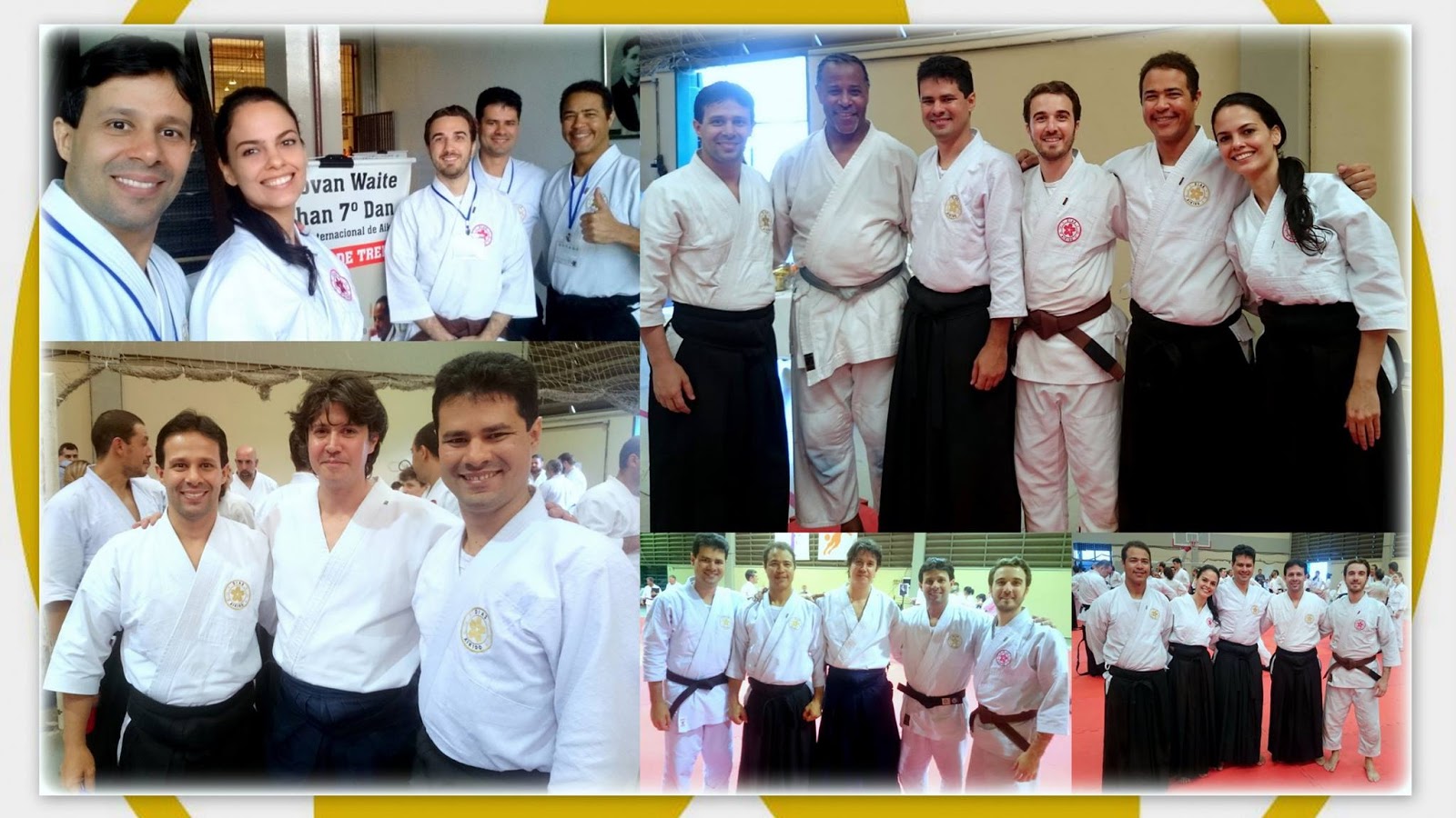 Senseis e praticantes Makoto em Seminário Internacional em Americana - Sihan Donovan Waite
